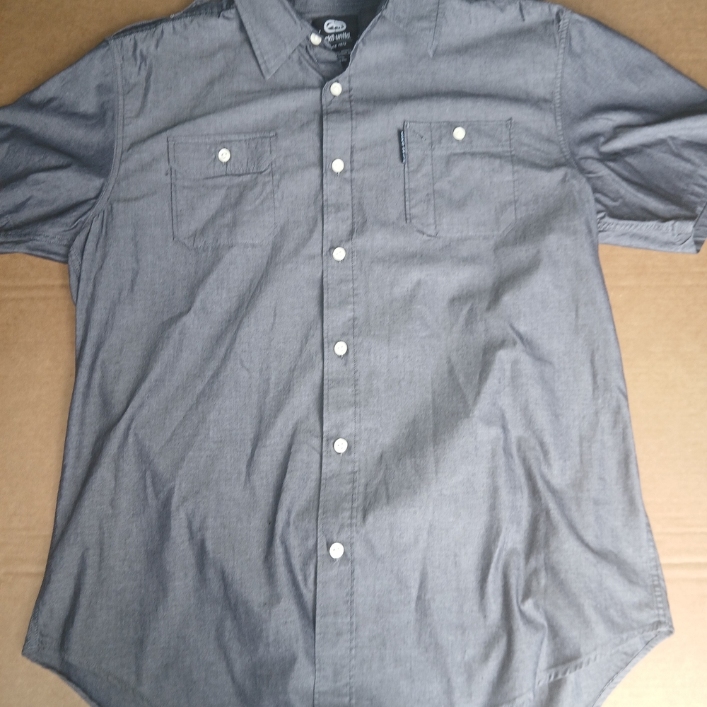 Ecko Unlimited Gray Casual Button Down Shirt